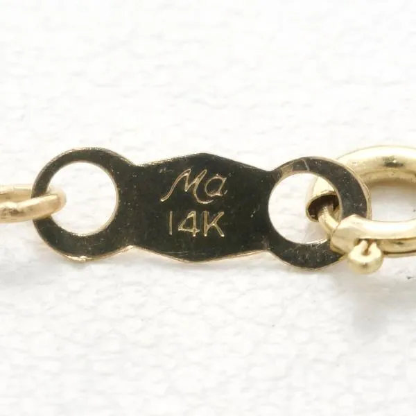 14K Yellow Gold Shell Cameo Necklace
