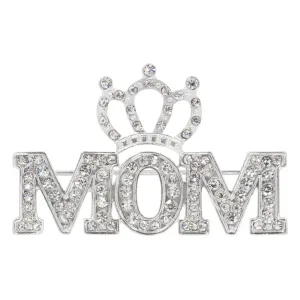 #16522 - Crowned Mom Pave Pin