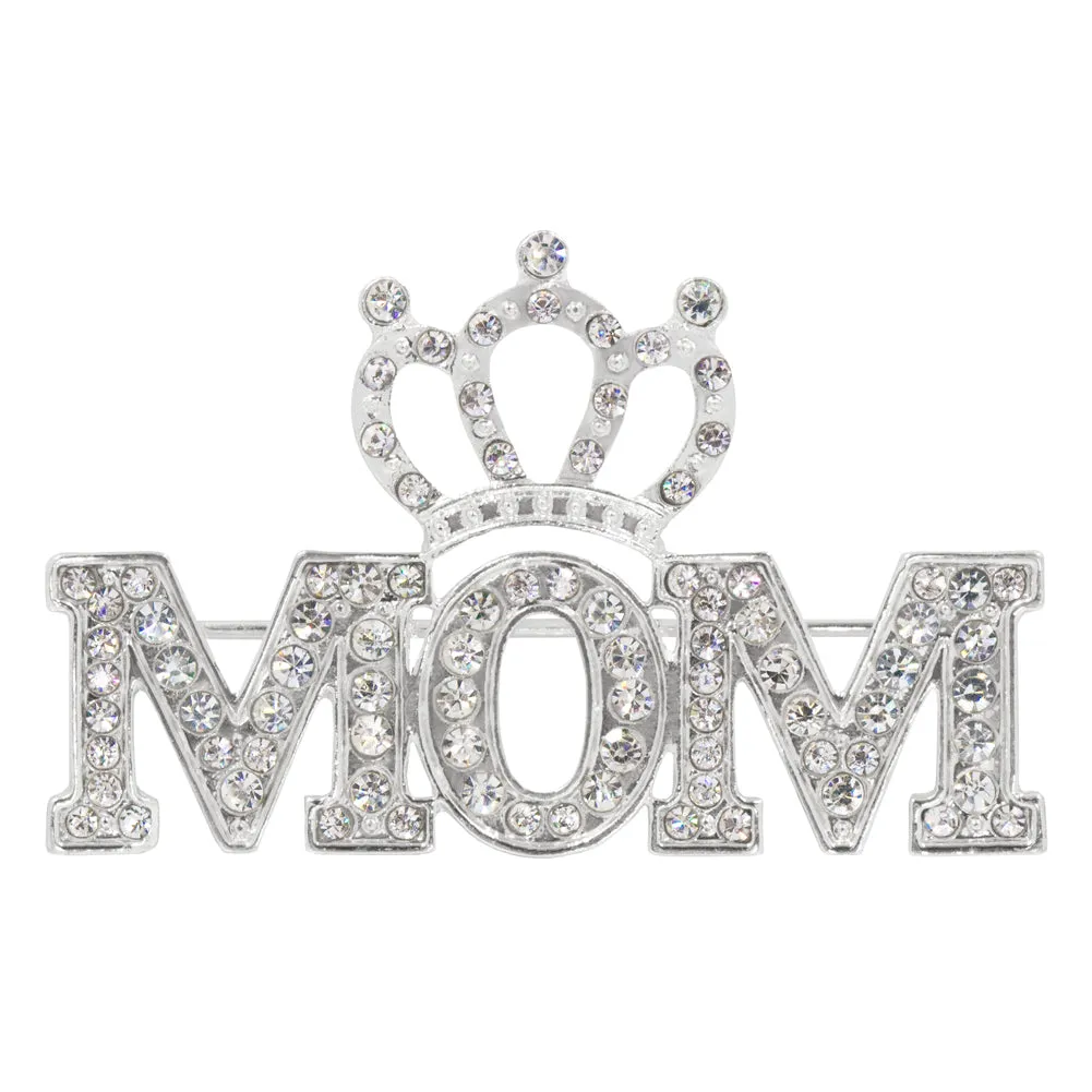 #16522 - Crowned Mom Pave Pin