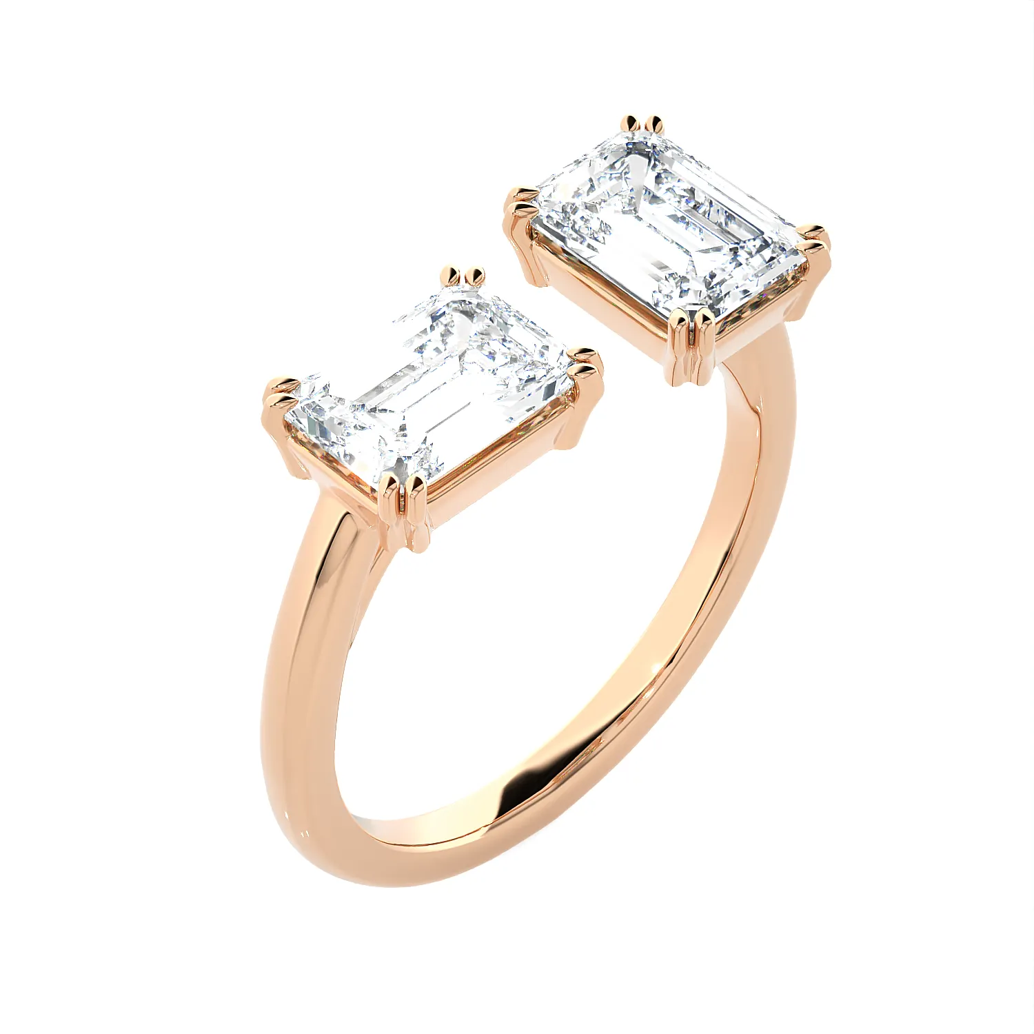 3 ctw Emerald-Cut Lab Grown Diamond Ring