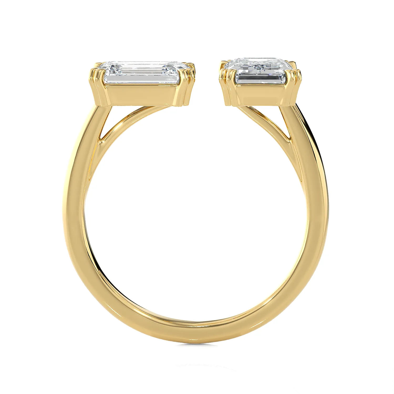 3 ctw Emerald-Cut Lab Grown Diamond Ring