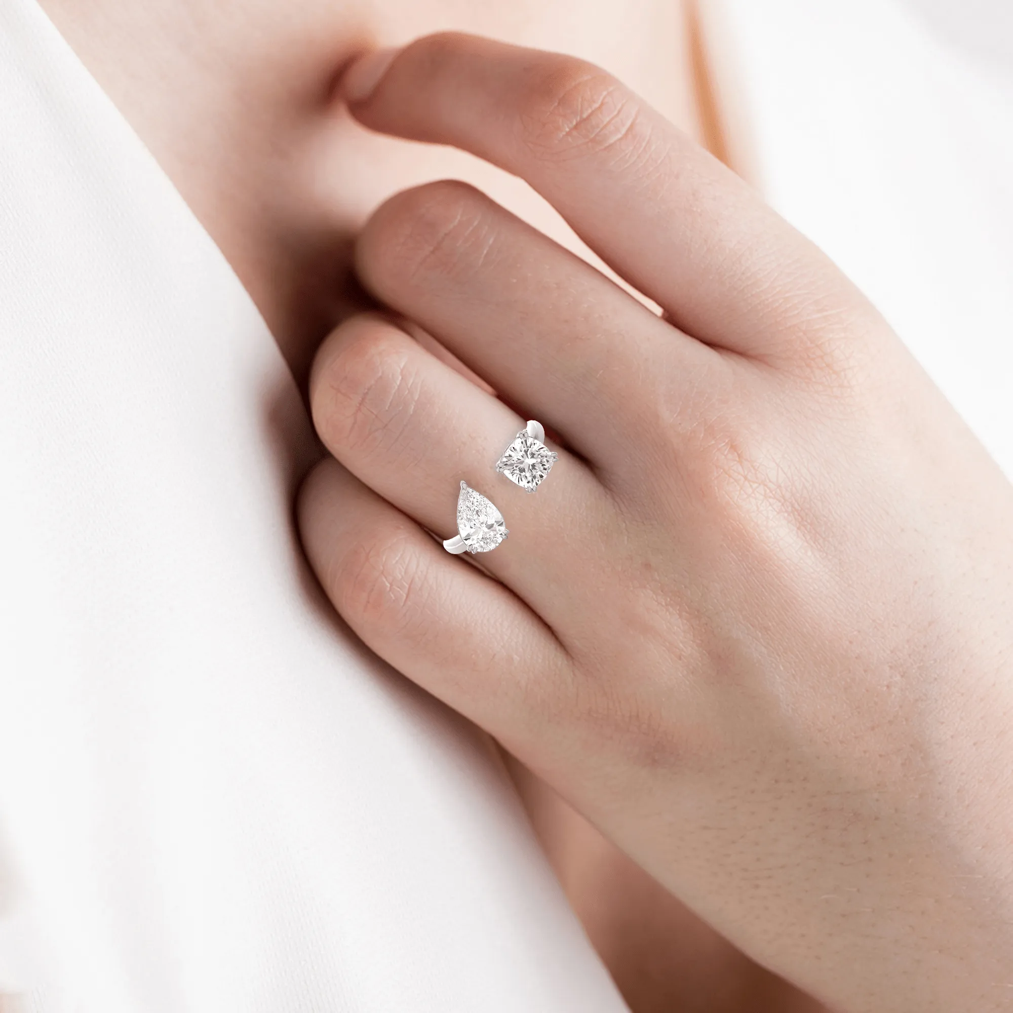 3 ctw Emerald-Cut Lab Grown Diamond Ring