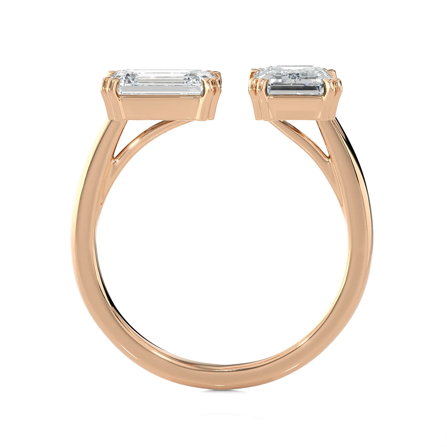 3 ctw Emerald-Cut Lab Grown Diamond Ring