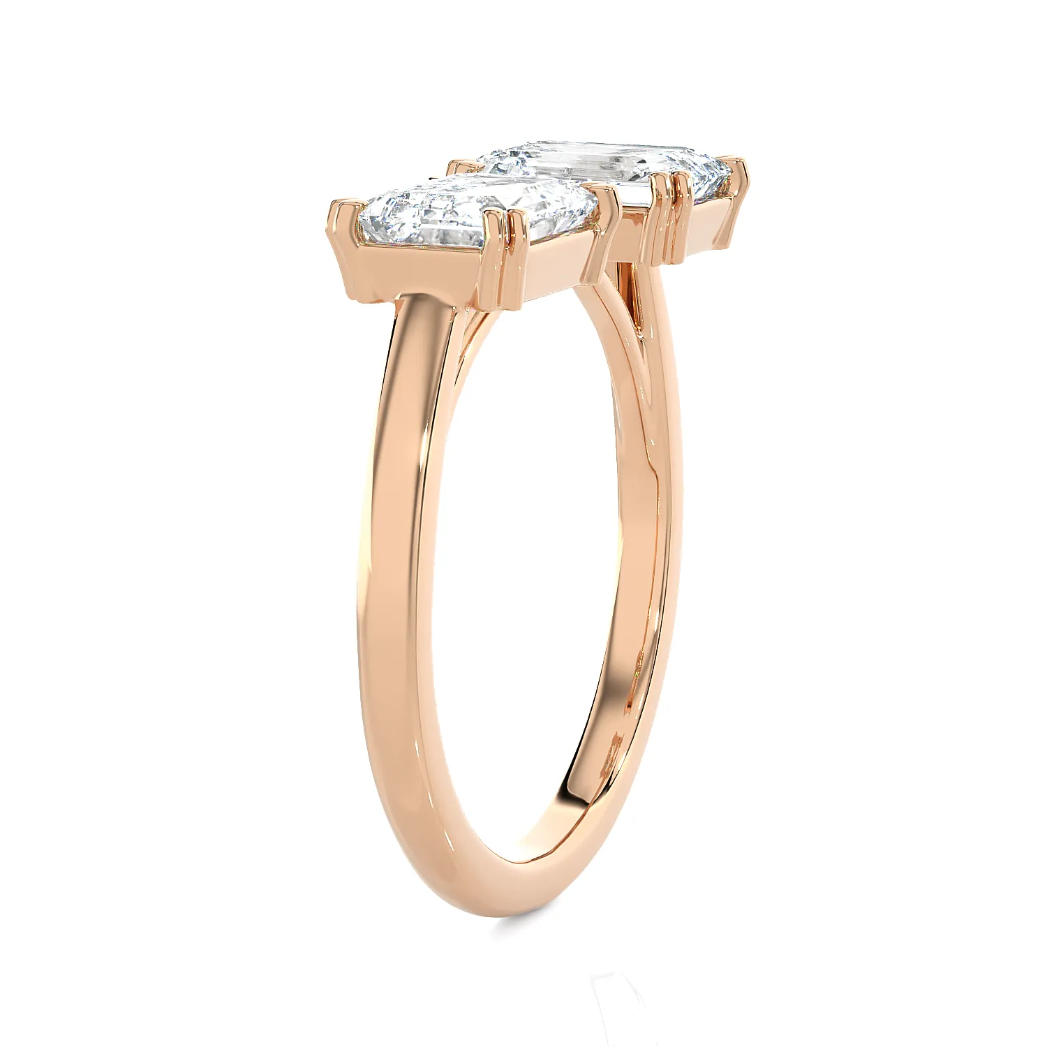 3 ctw Emerald-Cut Lab Grown Diamond Ring
