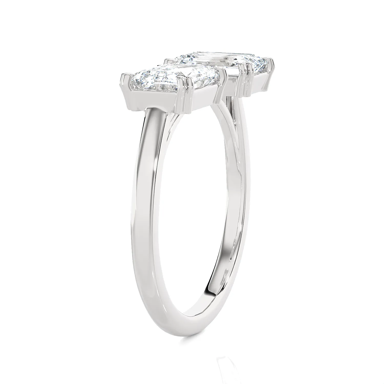 3 ctw Emerald-Cut Lab Grown Diamond Ring