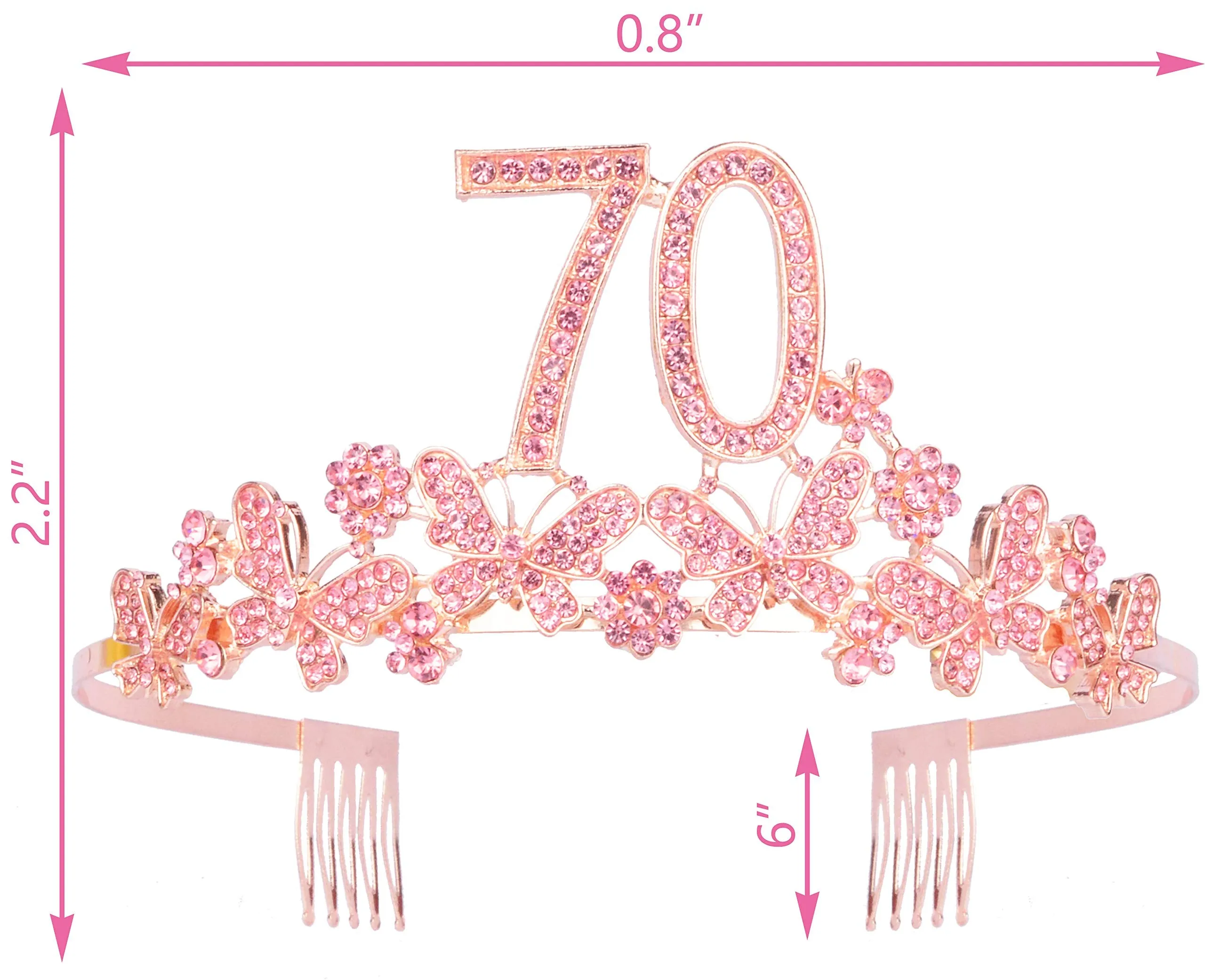70th Birthday Tiara,70 Birthday Crown,70th Birthday Gifts for Women,70th Birthday
