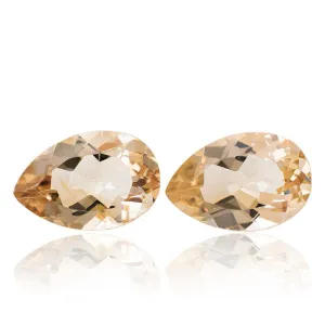 7.2 carats Imperial Topaz Matched Gemstones