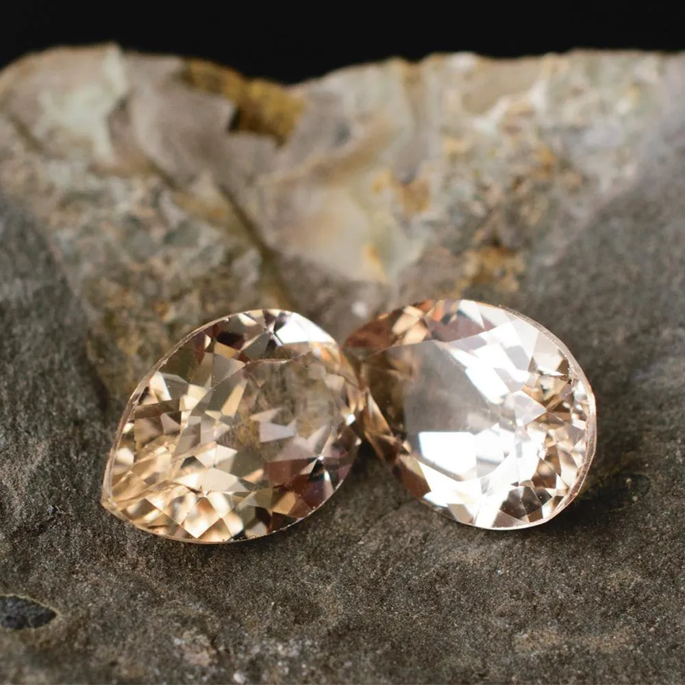 7.2 carats Imperial Topaz Matched Gemstones