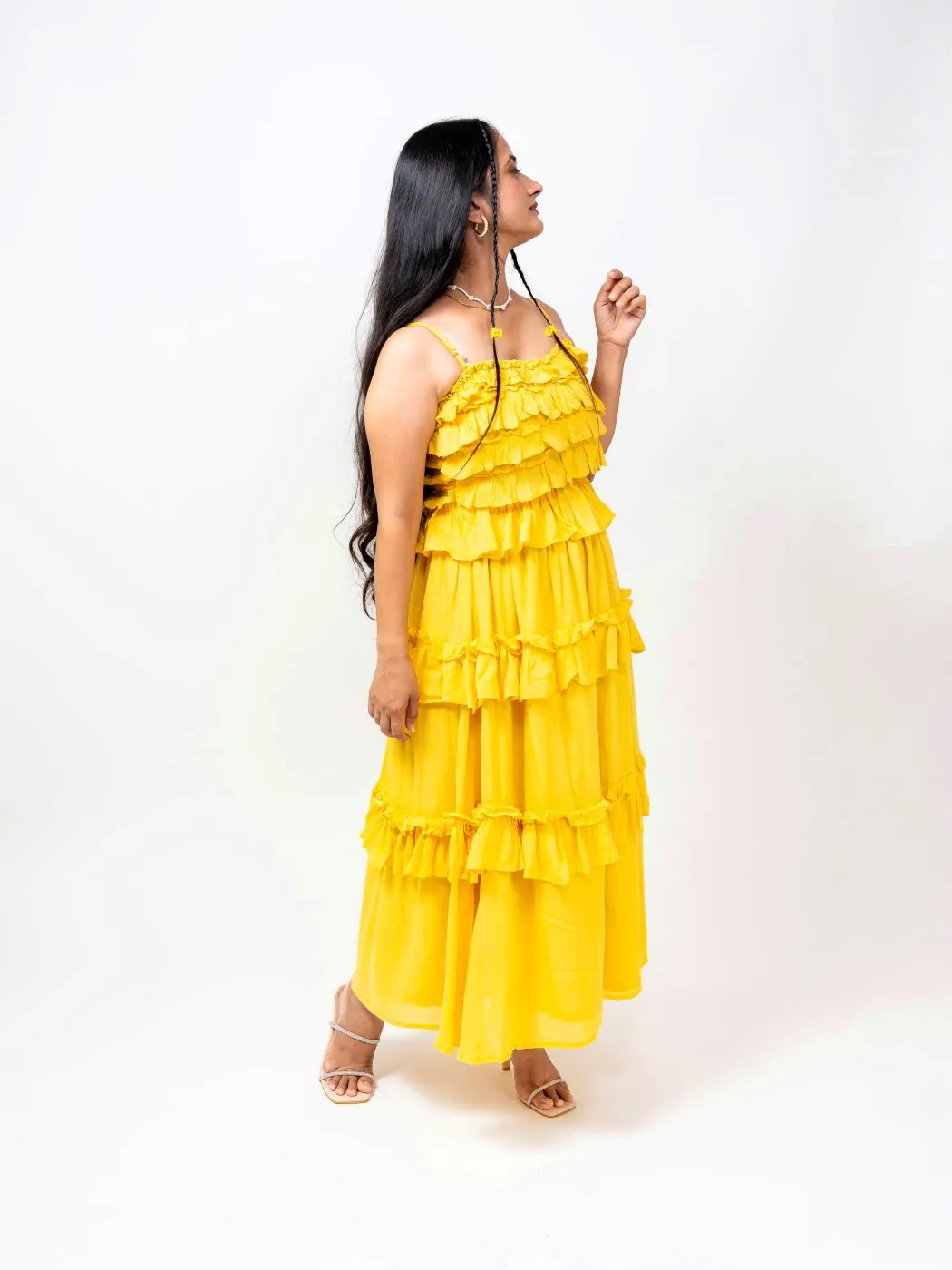 AMBER FRILLED TWO-PIECE SET