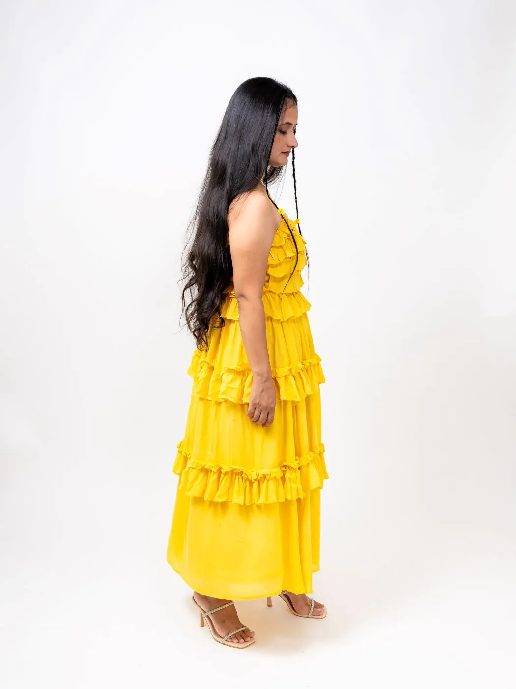 AMBER FRILLED TWO-PIECE SET