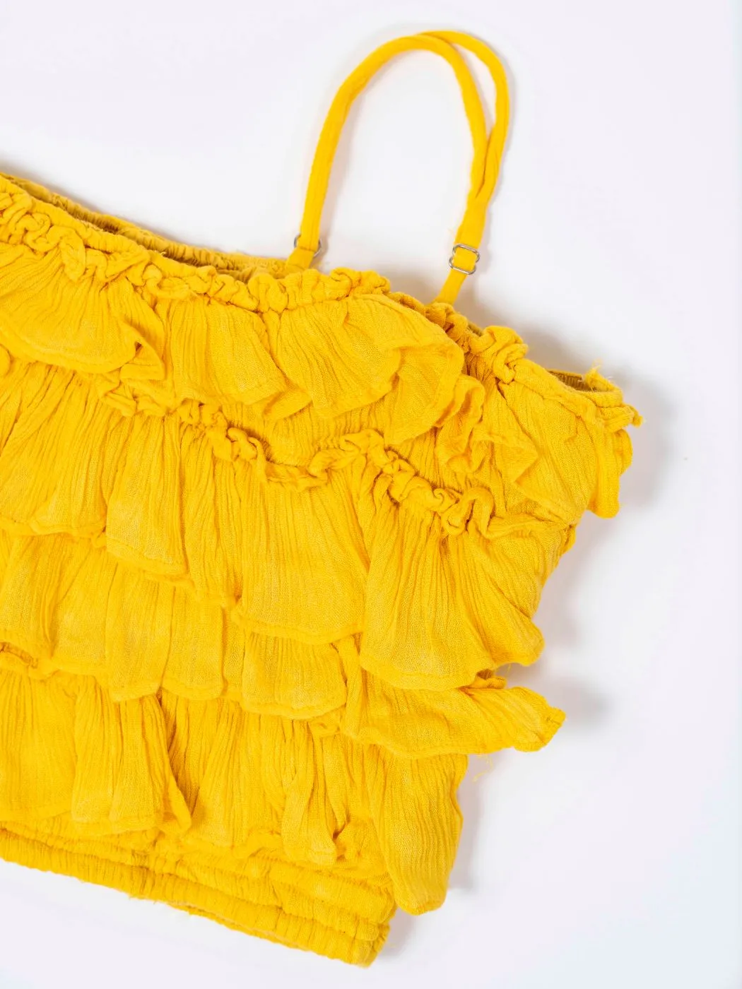 AMBER FRILLED TWO-PIECE SET