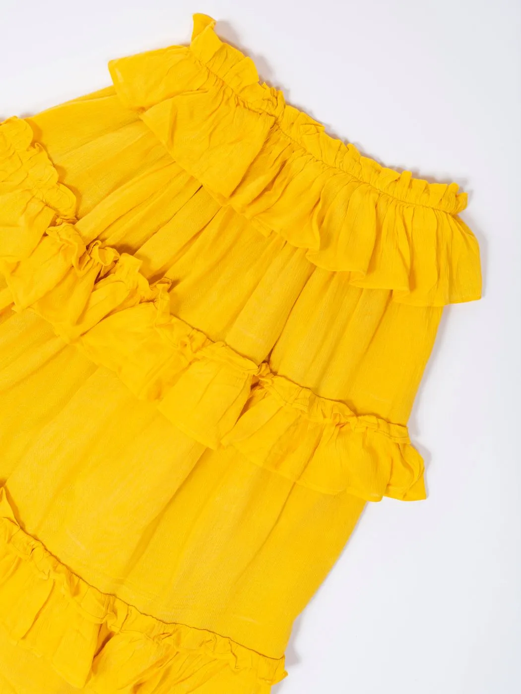 AMBER FRILLED TWO-PIECE SET