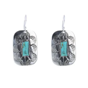 Artisan Turquoise Rectangle Drops