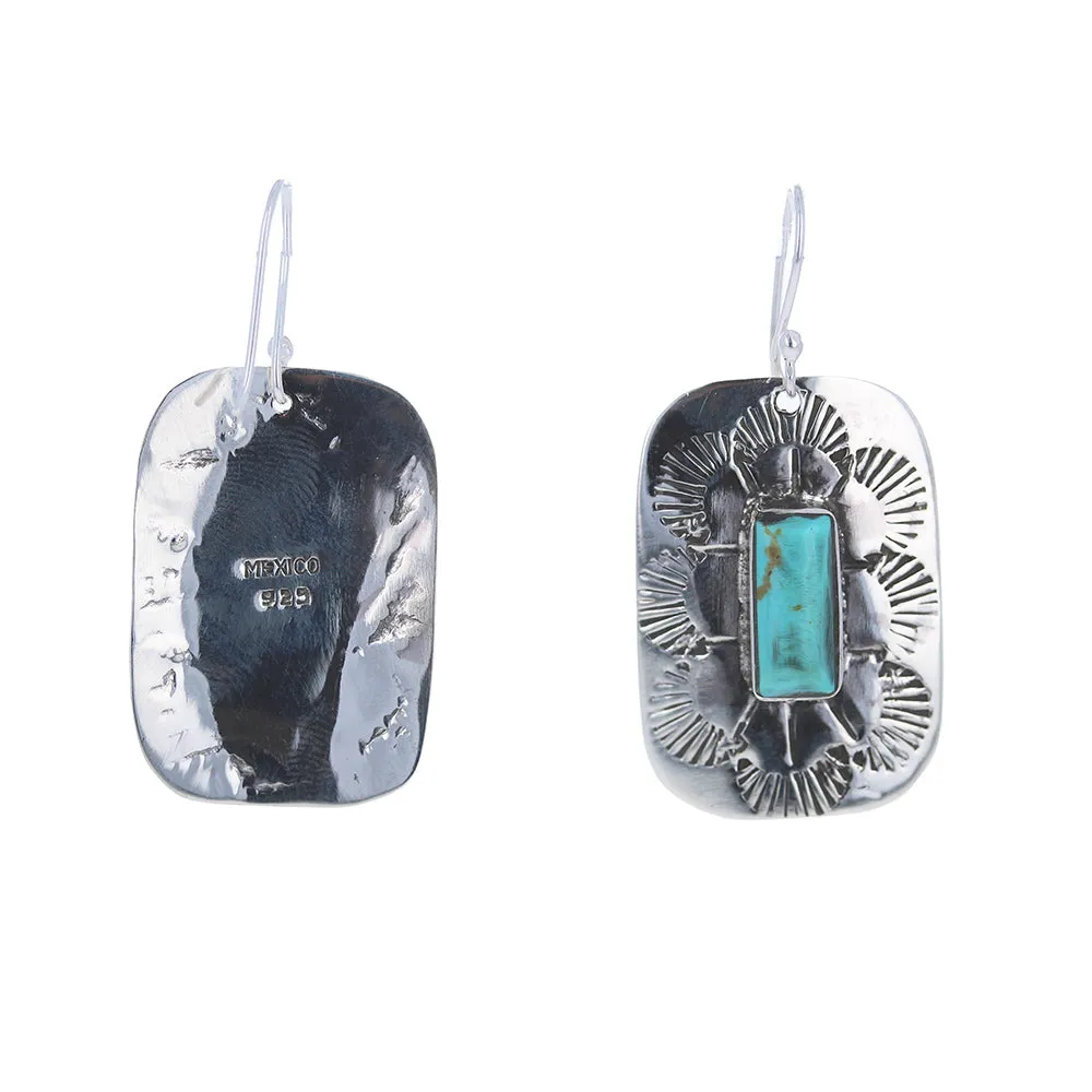 Artisan Turquoise Rectangle Drops