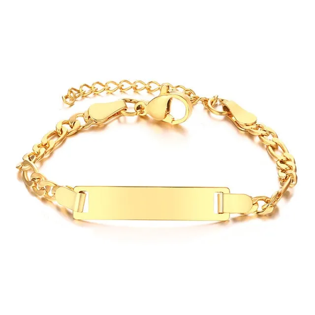 Baby Name Bracelet | Baby Bracelet Silver | Child ID Bracelet | Custom Name Bracelet | Personalized Bracelet for Women | Gold Baby Bracelet