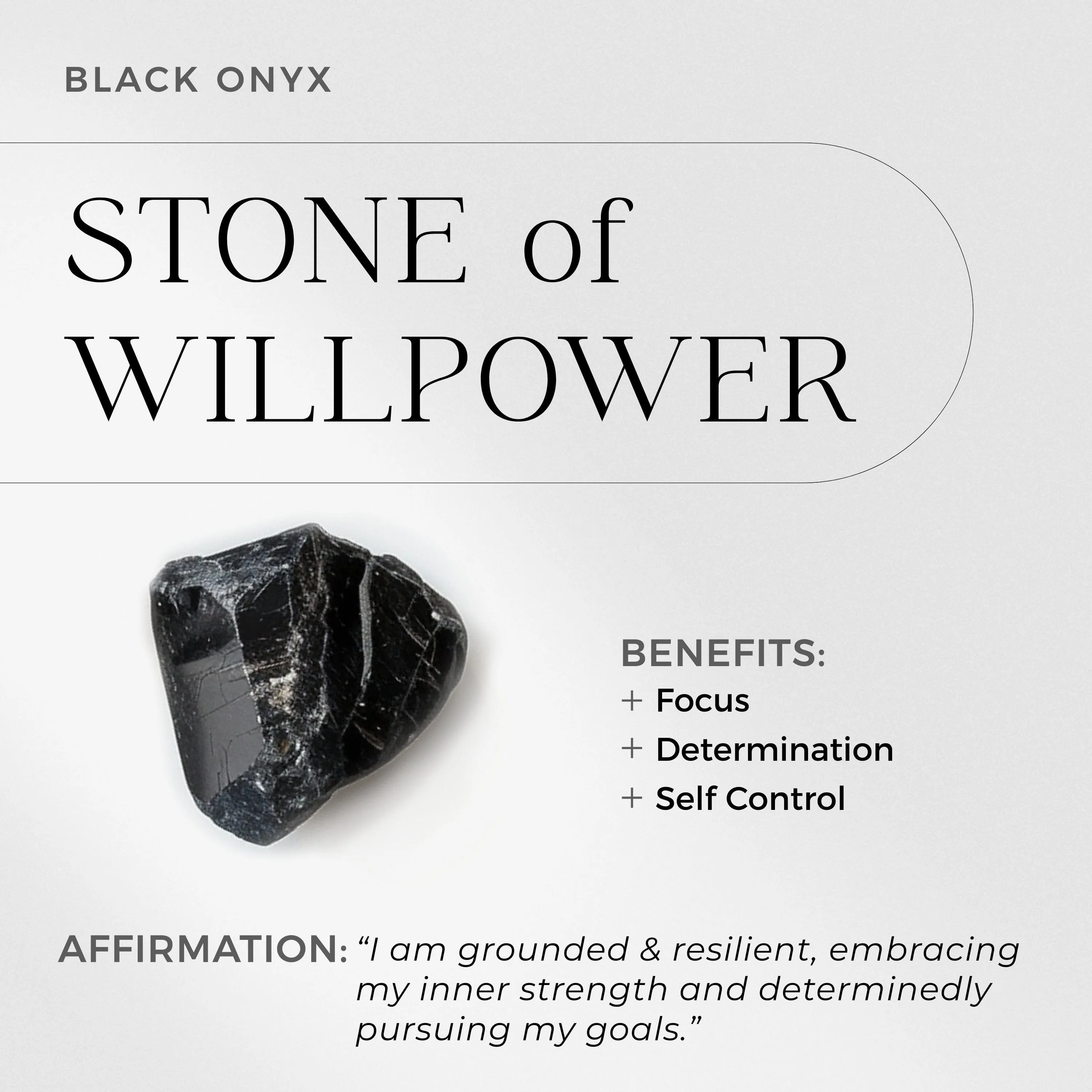 Black Onyx Necklace Sway - December Birthstone