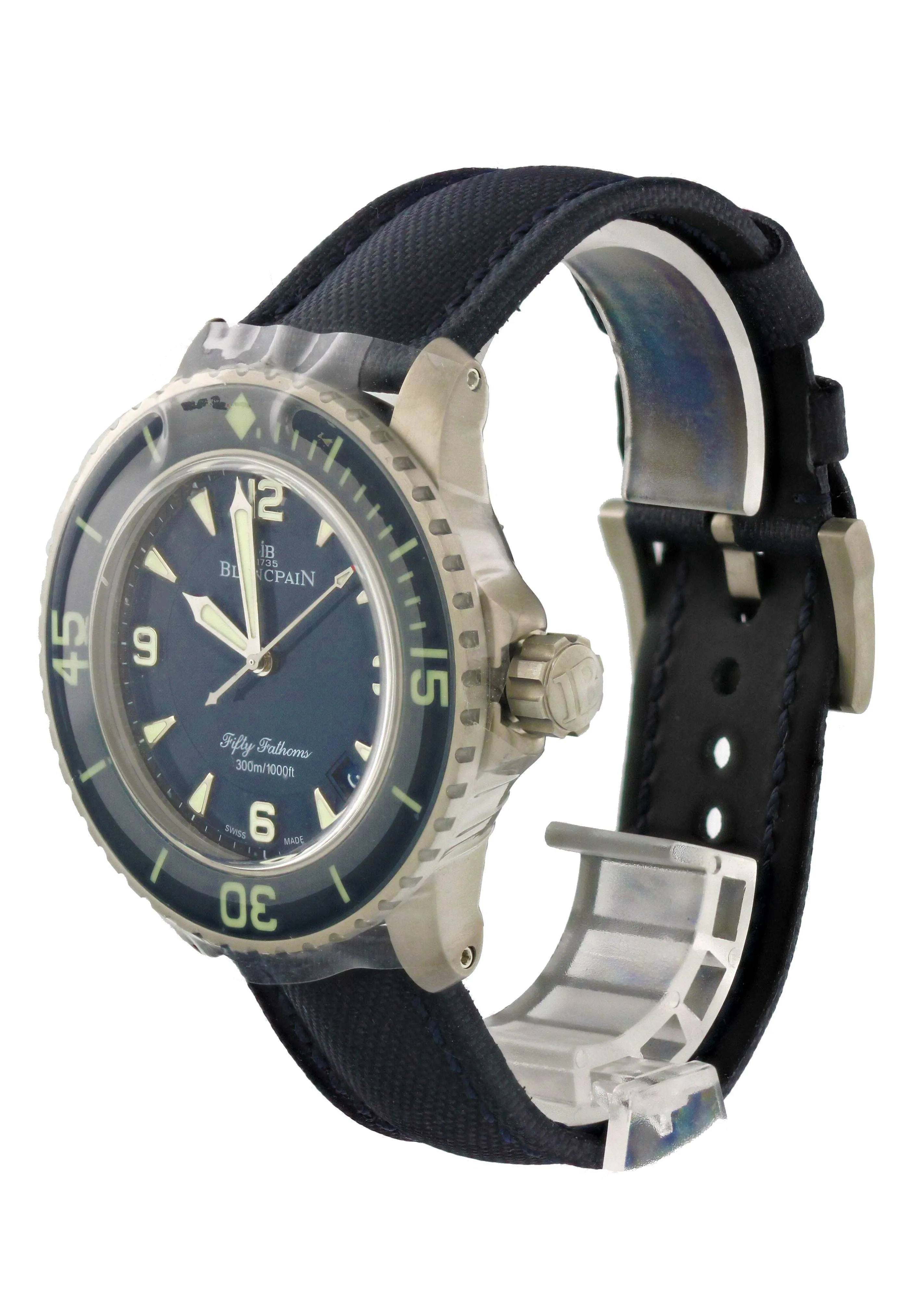 Blancpain Fifty Fathoms 5015-12B40-O52A  Mens Watch Box Papers