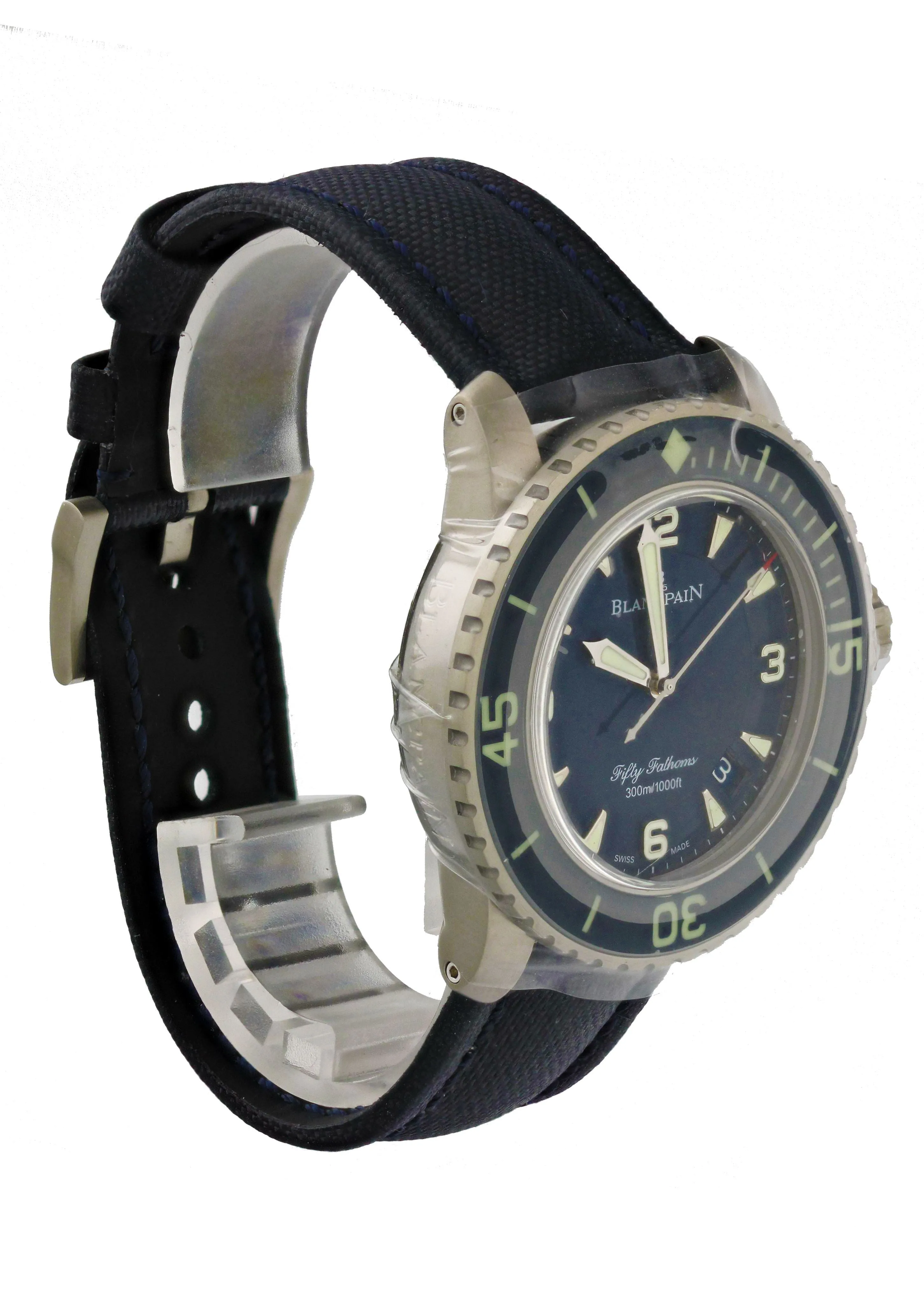 Blancpain Fifty Fathoms 5015-12B40-O52A  Mens Watch Box Papers