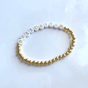 Boss Bitch Beaded Bracelet