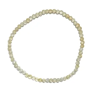 Bracelet Facetté 3mm Citrine chauffée chauffée A 
