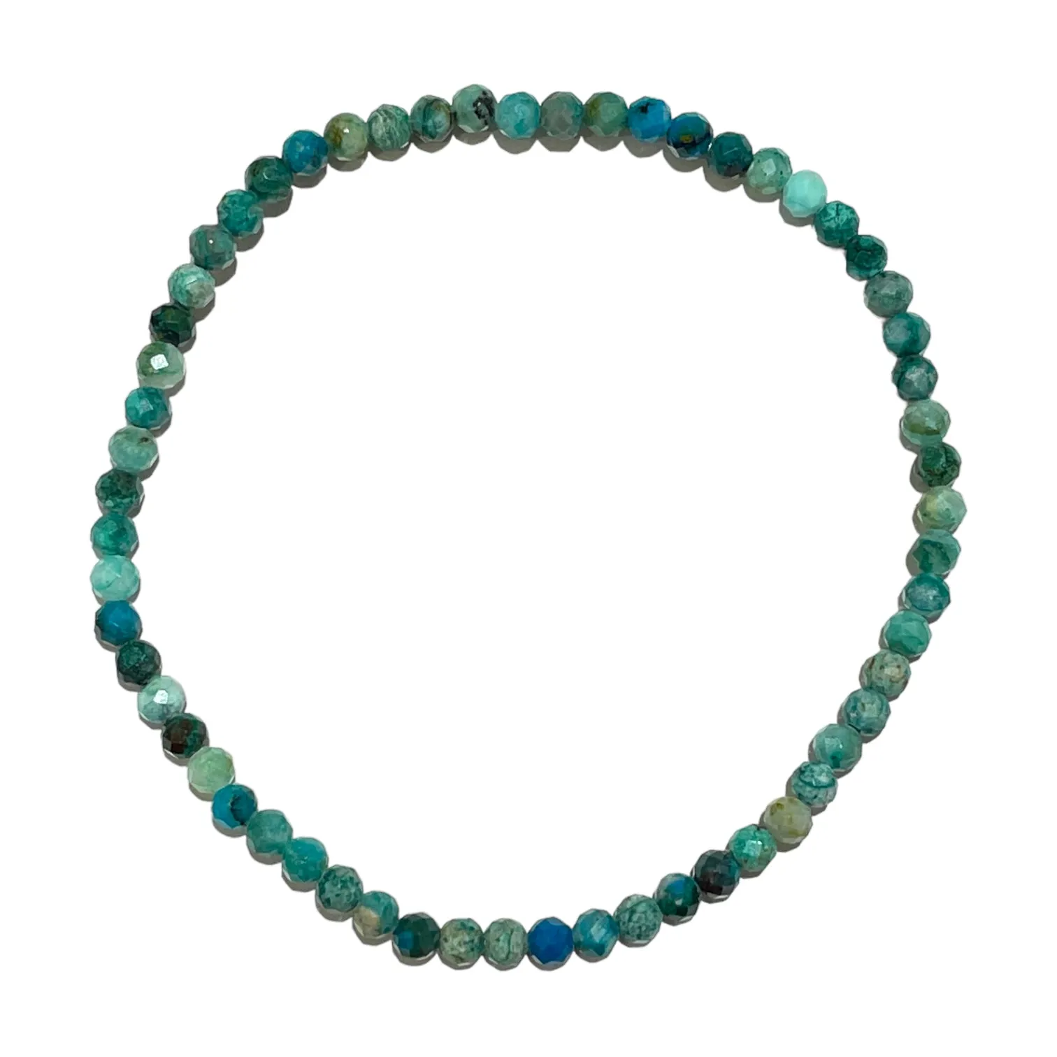 Bracelet Facetté 3mm Turquoise A 