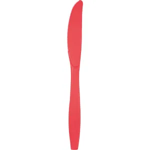 Bulk Coral Plastic Knives (288 per Case)