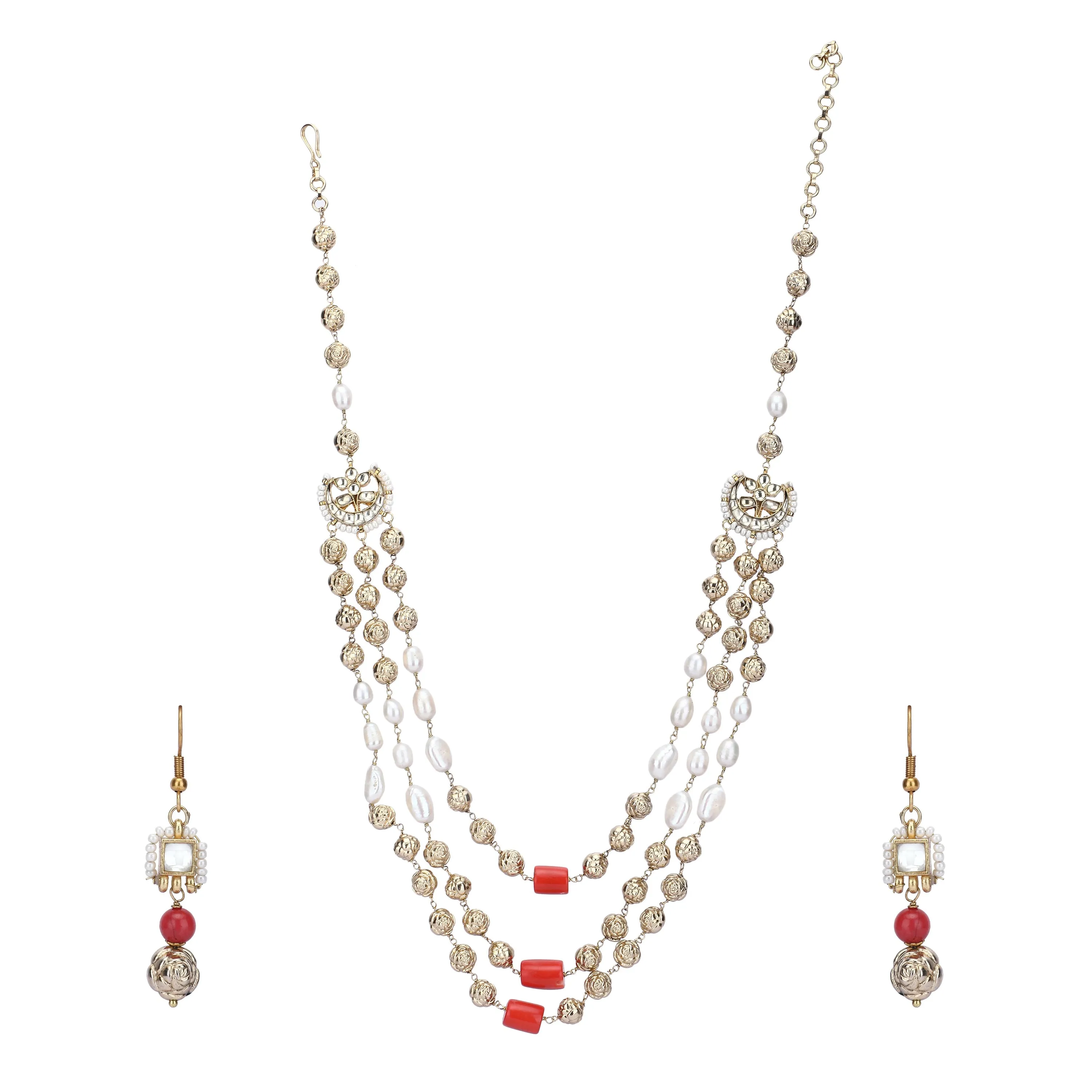 Chamak JIVIKA KUNDAN NECKLACE SET
