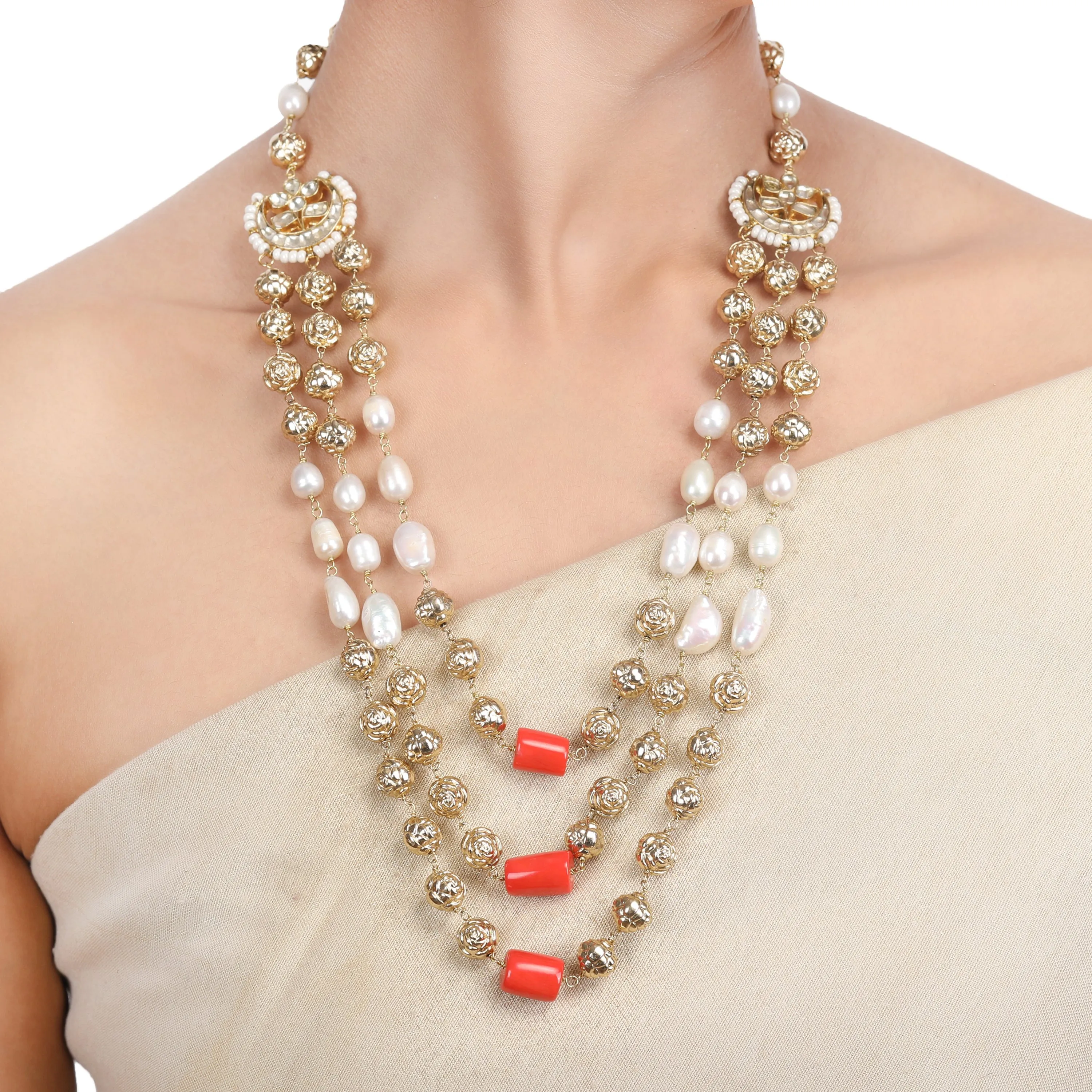 Chamak JIVIKA KUNDAN NECKLACE SET