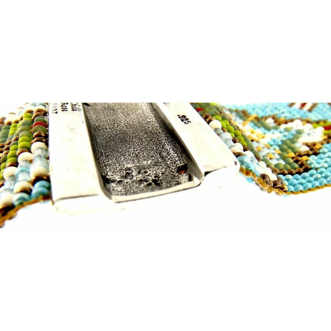 Chili Rose Diana   Hand Beaded Turquoise & Gemstone Bracelet