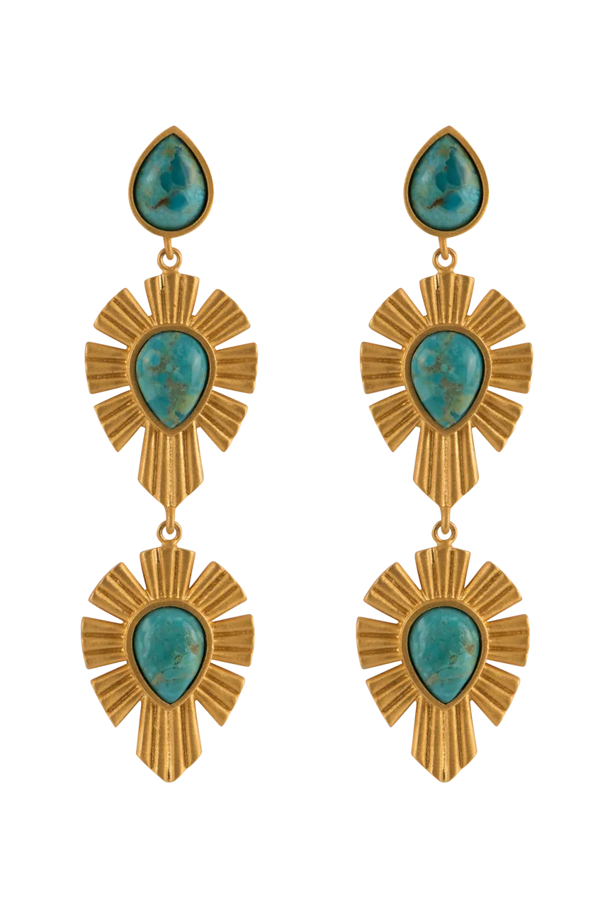 Christina Greene Royal Radiance Turquoise Earrings