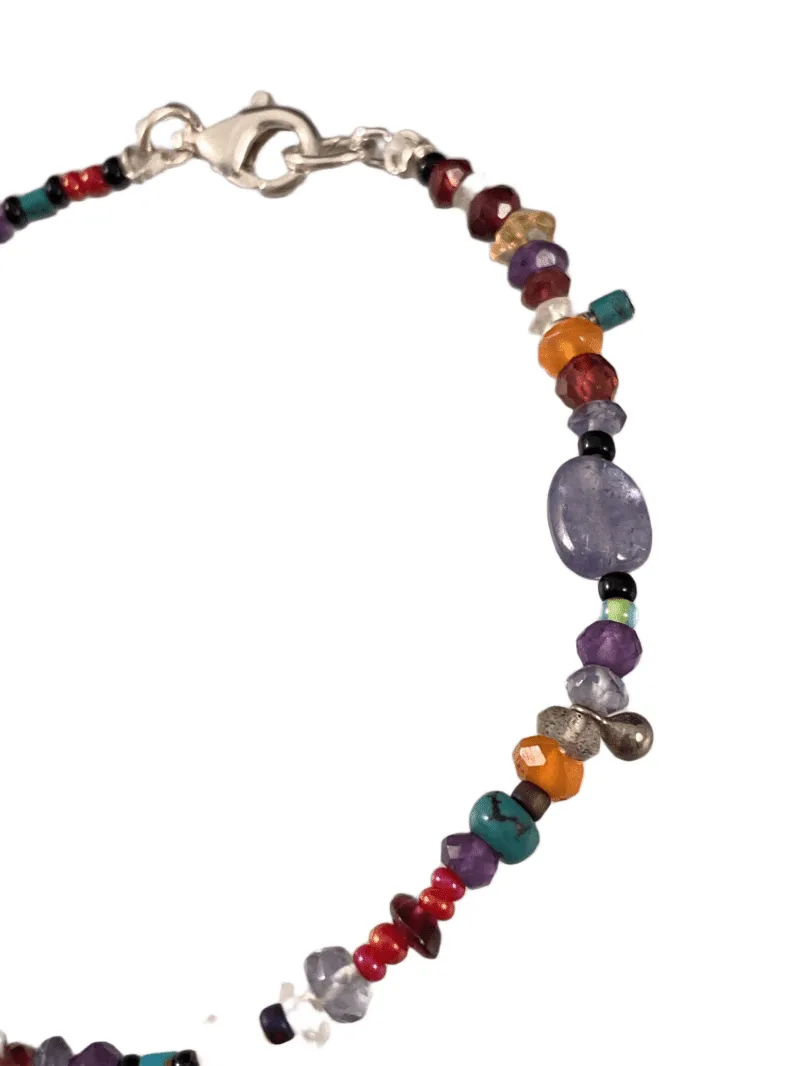 Chrome Diopside Beaded Gemstone Bracelet #10