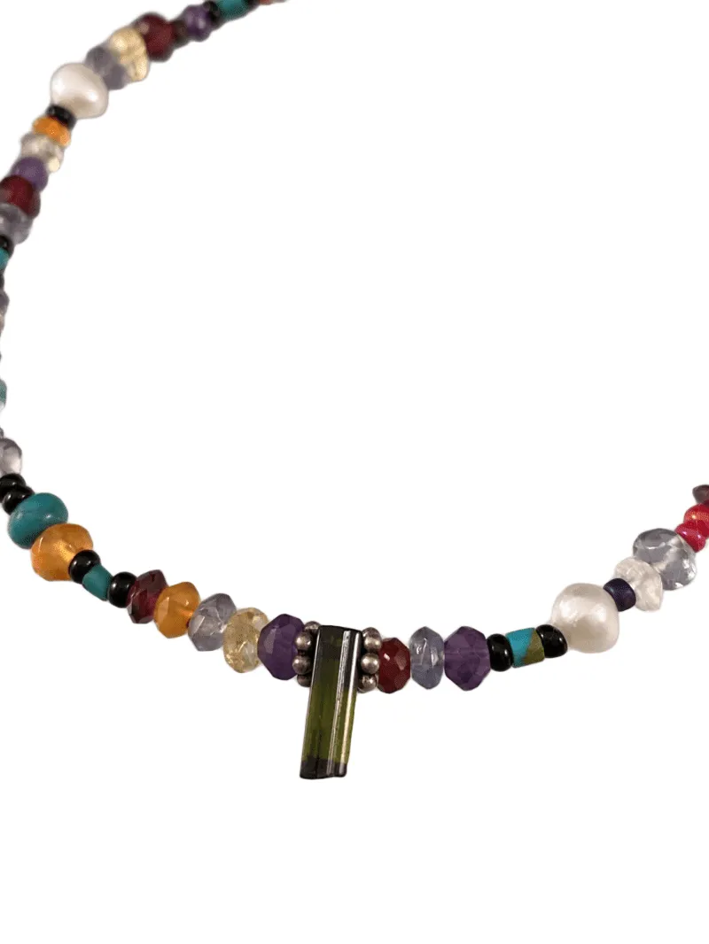 Chrome Diopside Beaded Gemstone Bracelet #10