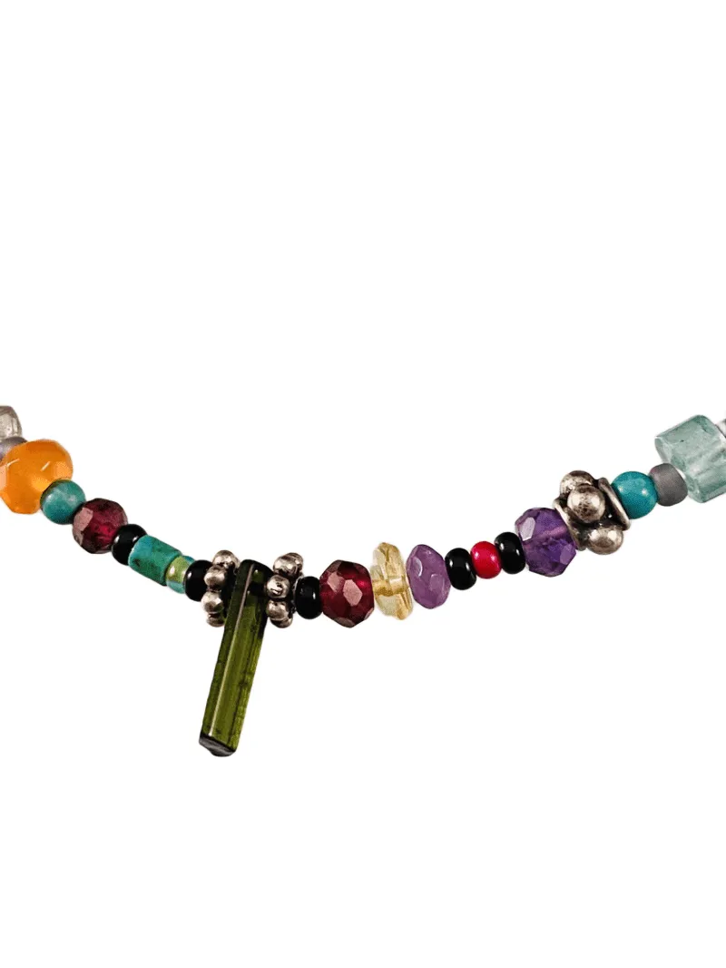 Chrome Diopside Beaded Gemstone Bracelet #5