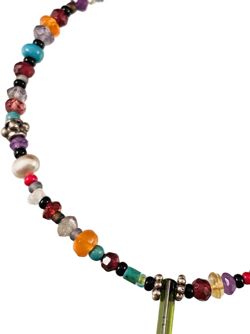 Chrome Diopside Beaded Gemstone Bracelet #5