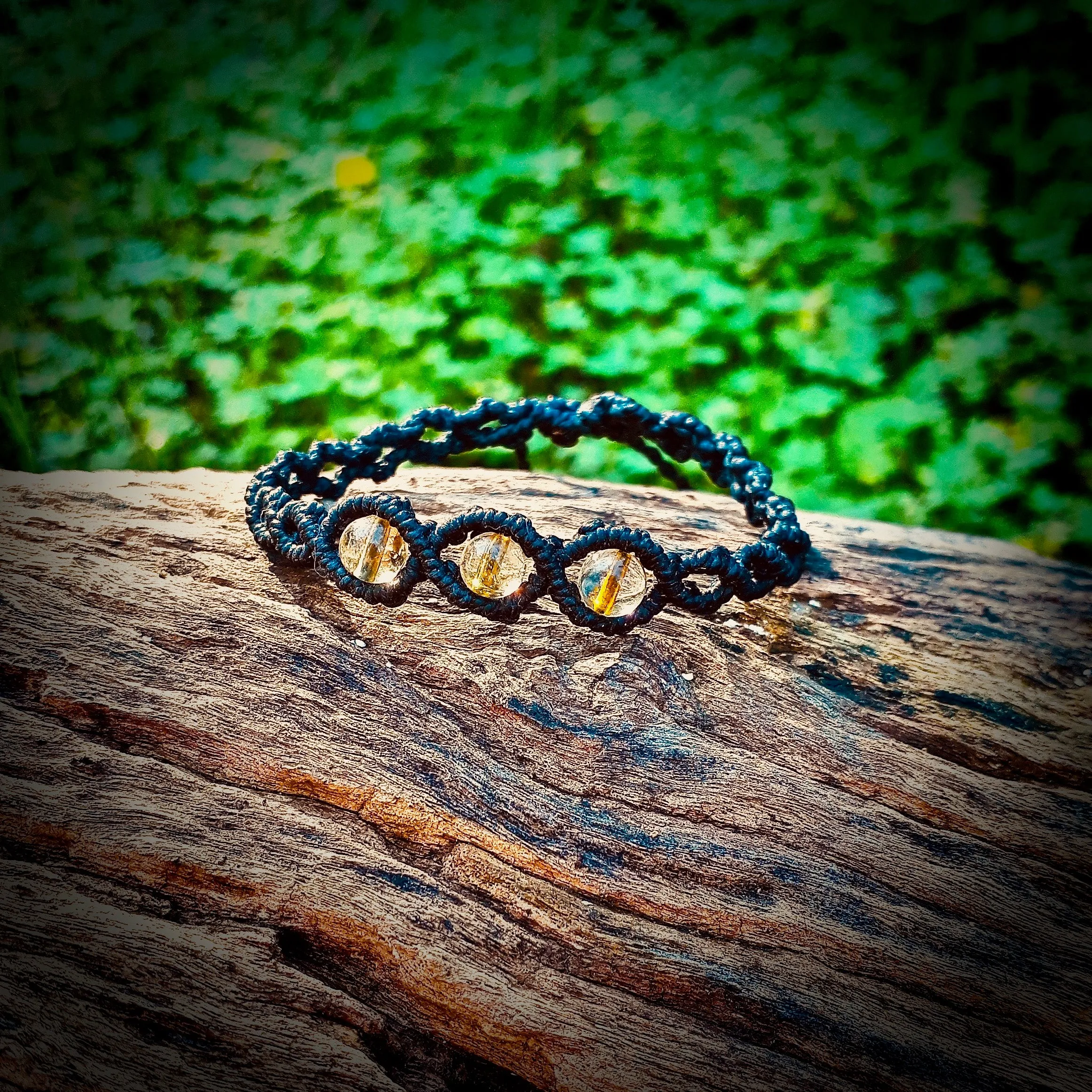 Citrine beads bracelet