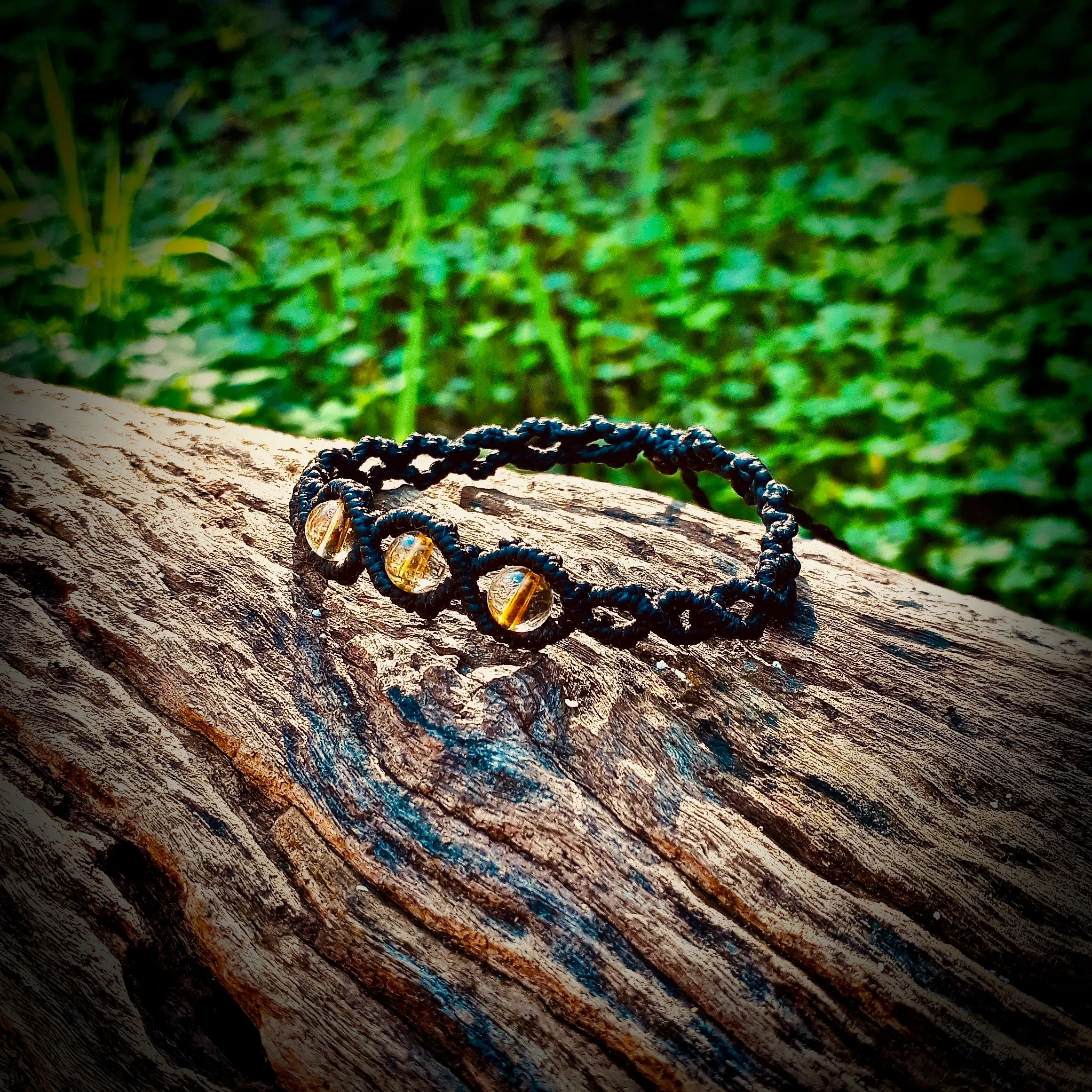 Citrine beads bracelet