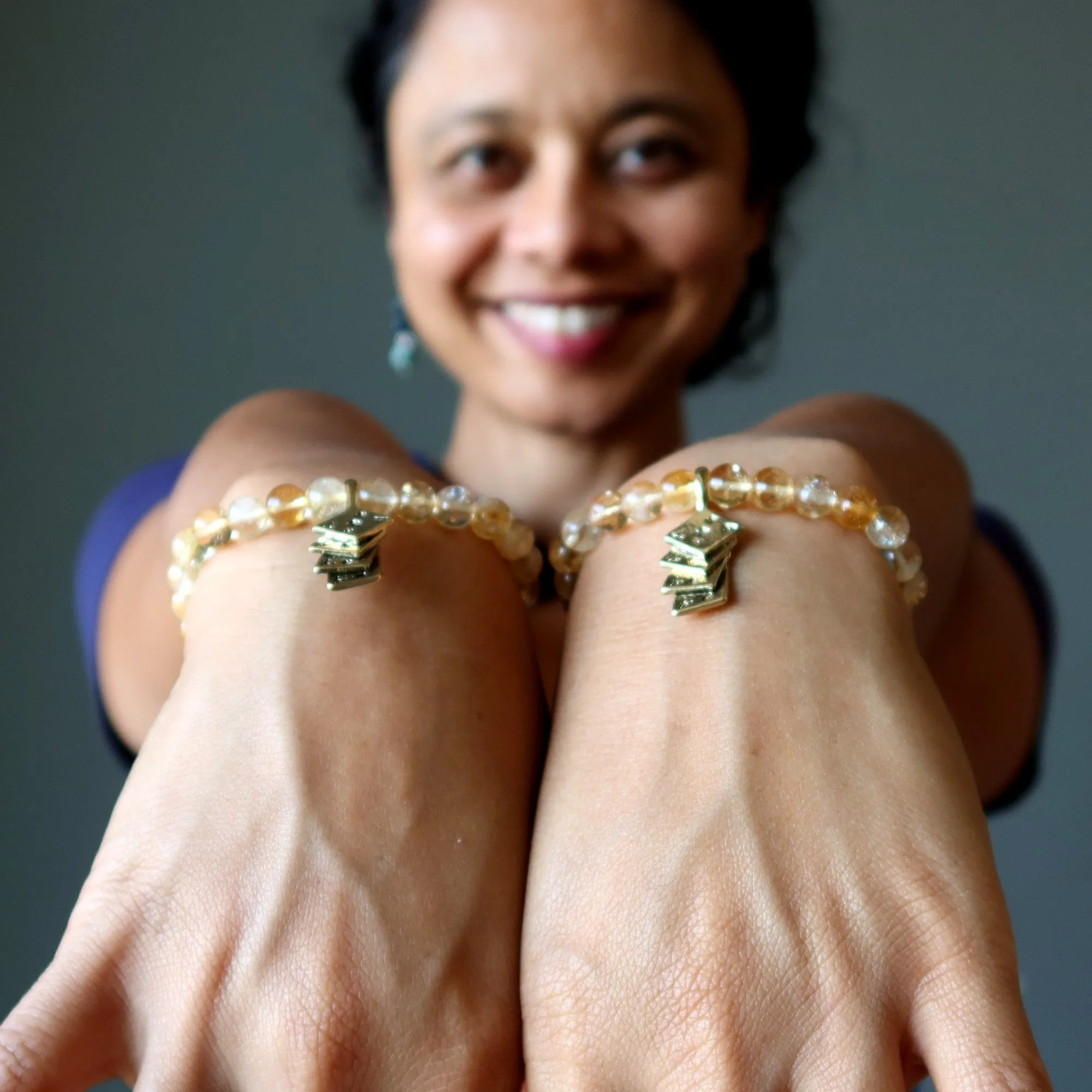 Citrine Bracelet Four Aces Lucky Fortune