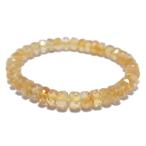 Citrine Bracelet Lucky Shaker Money Maker Faceted Yellow Gem
