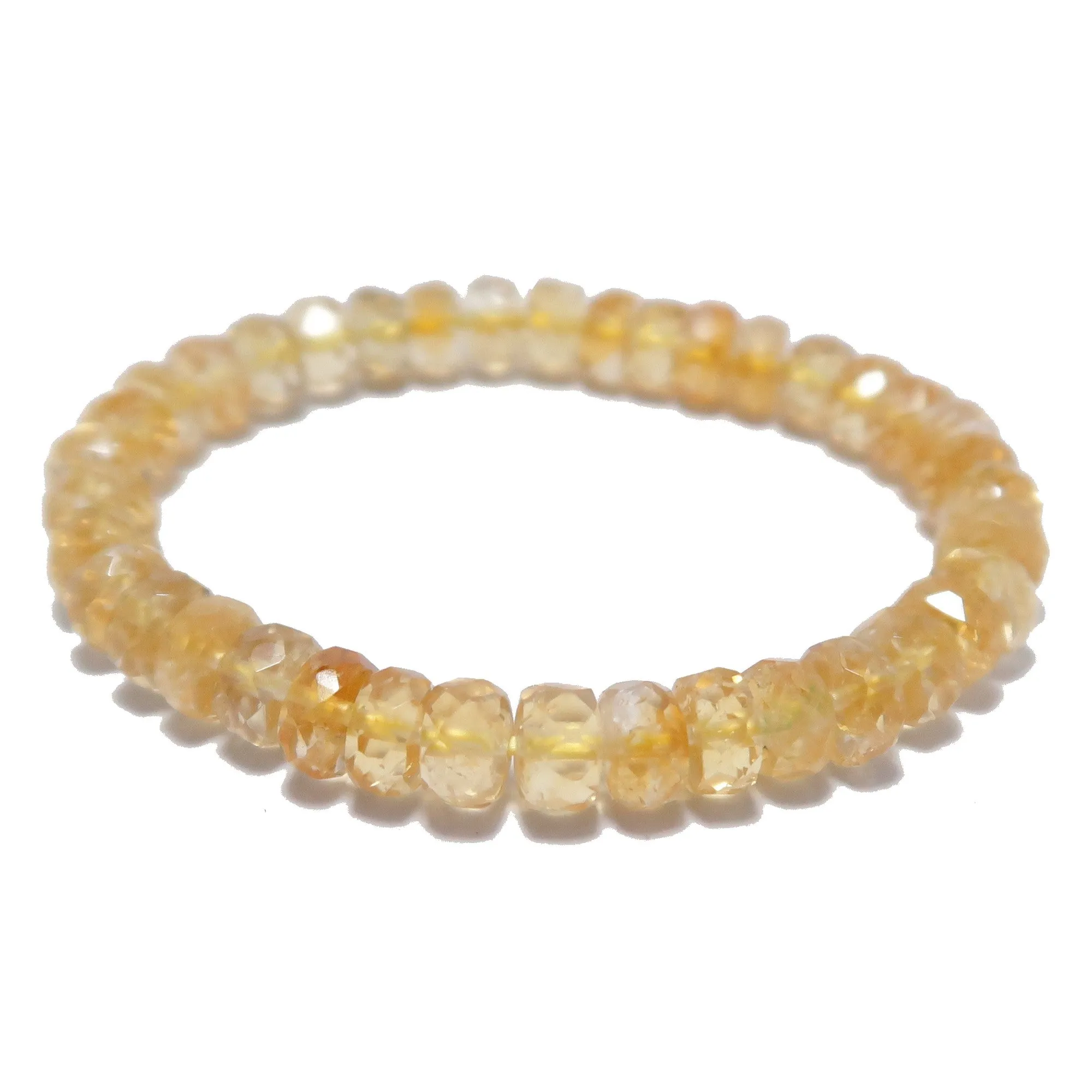Citrine Bracelet Lucky Shaker Money Maker Faceted Yellow Gem