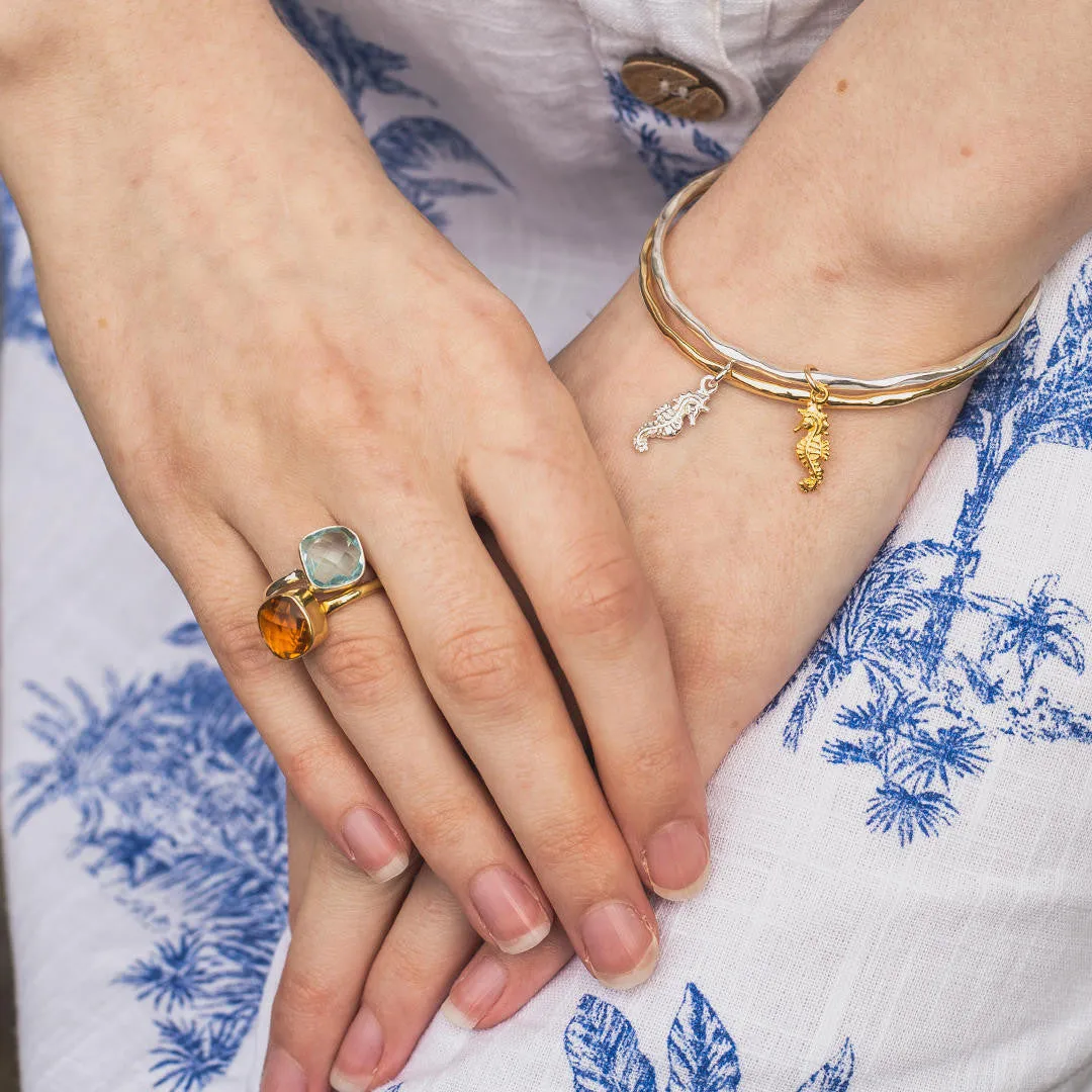 Citrine Cocktail Ring | Gold