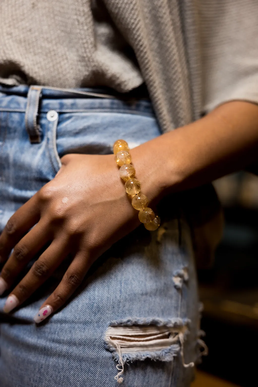 Citrine Natural Gemstone Bracelet