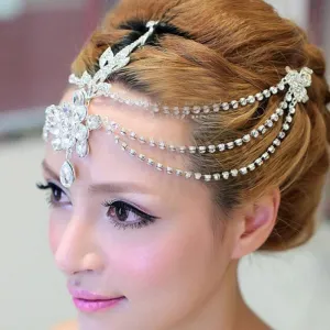 Clear Crystal Dangle Handmade Tiaras | Bridelily