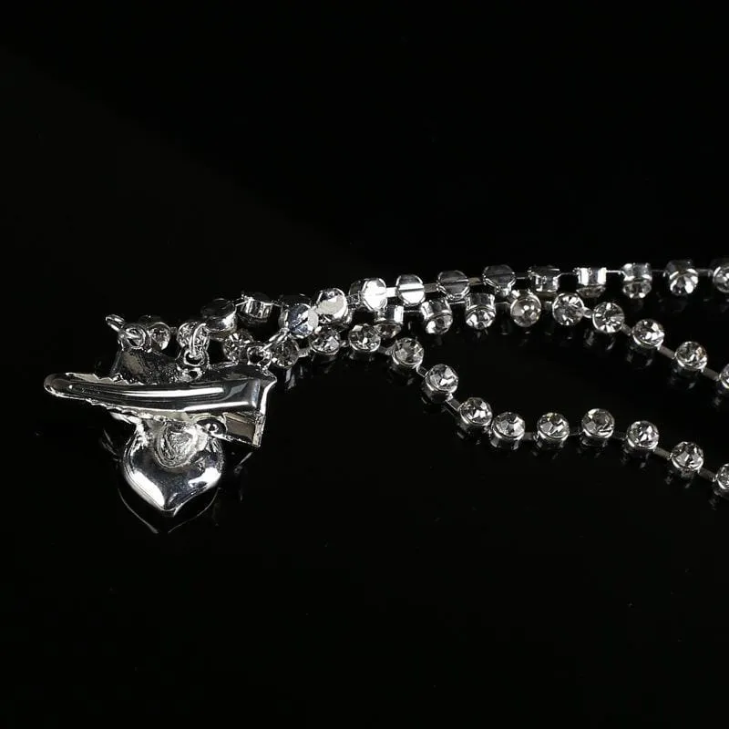 Clear Crystal Dangle Handmade Tiaras | Bridelily