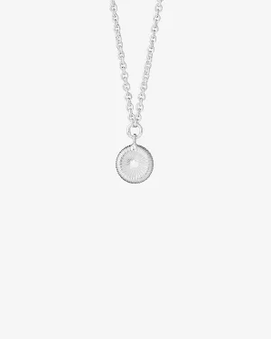 Coral small necklace silver