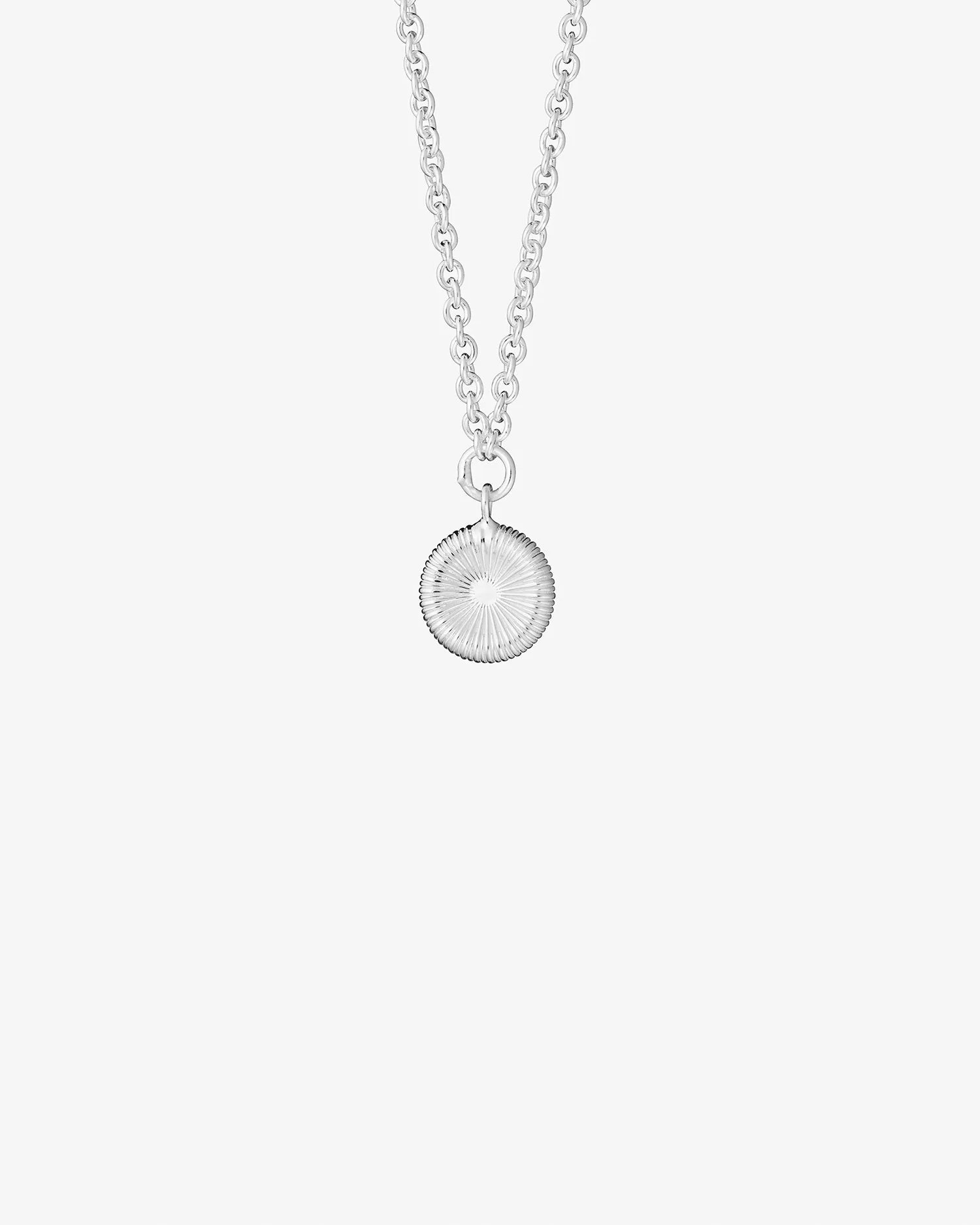 Coral small necklace silver