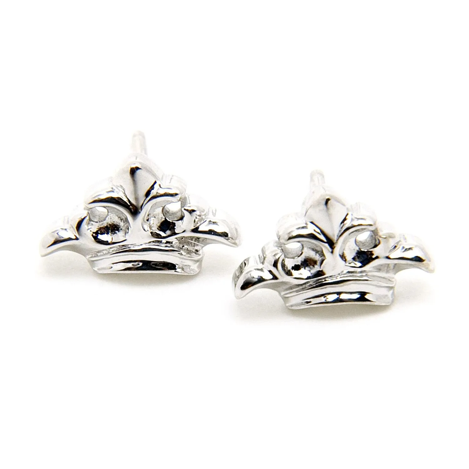 Crown Earrings 18k Gold