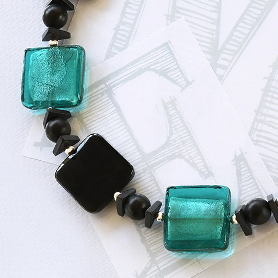 Darcy Agate Necklace – Turquoise