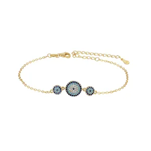 DAYANA EVIL EYE GOLD BRACELET