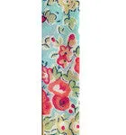 Diamante Horseshoe Lucky Charm Liberty Print Braid Bracelet