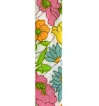 Diamante Horseshoe Lucky Charm Liberty Print Braid Bracelet